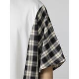 チェック切替 クルーネック ドルマンBIGTシャツ | TAKA-Q MEN | 詳細画像19