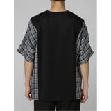 チェック切替 クルーネック ドルマンBIGTシャツ | TAKA-Q MEN | 詳細画像26