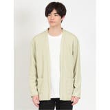 33ベージュ | 鹿の子カーディガン&長袖Tシャツ アンサンブル | TAKA-Q MEN