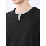 ヘリンボンジャガード キーネック半袖Tシャツ | TAKA-Q MEN | 詳細画像18 