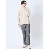 ストレッチ フェイクキーネック長袖Tシャツ | TAKA-Q MEN | 詳細画像15