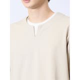 ストレッチ フェイクキーネック長袖Tシャツ | TAKA-Q MEN | 詳細画像19