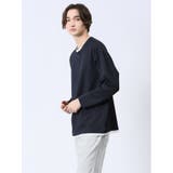 ストレッチ フェイクキーネック長袖Tシャツ | TAKA-Q MEN | 詳細画像22