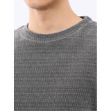 ストレッチ モールジャガード クルーネック長袖Tシャツ | TAKA-Q MEN | 詳細画像19