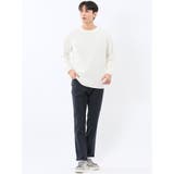 ストレッチ モールジャガード クルーネック長袖Tシャツ | TAKA-Q MEN | 詳細画像5