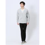 Vネックカーディガン&長袖Tシャツ アンサンブル | TAKA-Q MEN | 詳細画像5