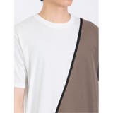 接触冷感 切替クルーネック半袖Tシャツ | TAKA-Q MEN | 詳細画像18 