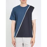 接触冷感 切替クルーネック半袖Tシャツ | TAKA-Q MEN | 詳細画像24 