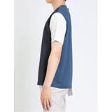 接触冷感 切替クルーネック半袖Tシャツ | TAKA-Q MEN | 詳細画像25 
