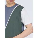 接触冷感 切替クルーネック半袖Tシャツ | TAKA-Q MEN | 詳細画像9 