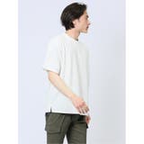 ふくれストライプ クルーネック半袖Tシャツ | TAKA-Q MEN | 詳細画像17 