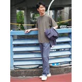 ふくれストライプ クルーネック半袖Tシャツ | TAKA-Q MEN | 詳細画像4 