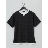 ふくれジャガード フェイクキーネック半袖Tシャツ | TAKA-Q MEN | 詳細画像11 