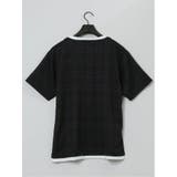 ふくれジャガード フェイクキーネック半袖Tシャツ | TAKA-Q MEN | 詳細画像12 