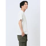 ふくれジャガード フェイクキーネック半袖Tシャツ | TAKA-Q MEN | 詳細画像18 