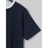 ふくれジャガード フェイクキーネック半袖Tシャツ | TAKA-Q MEN | 詳細画像41 