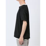 ふくれジャガード フェイクキーネック半袖Tシャツ | TAKA-Q MEN | 詳細画像7 