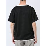 ふくれジャガード フェイクキーネック半袖Tシャツ | TAKA-Q MEN | 詳細画像8 