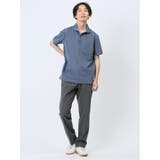 リップルボーダー 半袖ポロシャツ | TAKA-Q MEN | 詳細画像33