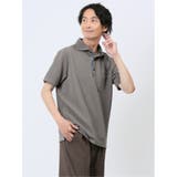 33ベージュ | リップルボーダー 半袖ポロシャツ | TAKA-Q MEN