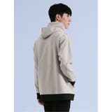 ダンボール リブ配色切替 長袖プルパーカー | TAKA-Q MEN | 詳細画像14 