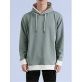 ダンボール リブ配色切替 長袖プルパーカー | TAKA-Q MEN | 詳細画像5 