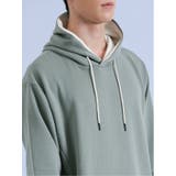 ダンボール リブ配色切替 長袖プルパーカー | TAKA-Q MEN | 詳細画像8 