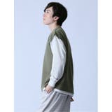 ふくれジャガード フェイクレイヤード クルー長袖Tシャツ | TAKA-Q MEN | 詳細画像20