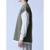 ふくれジャガード フェイクレイヤード クルー長袖Tシャツ | TAKA-Q MEN | 詳細画像24