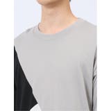 斜め切替 クルーネック半袖Tシャツ | TAKA-Q MEN | 詳細画像20 