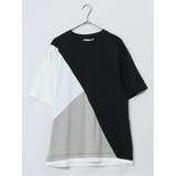 斜め切替 クルーネック半袖Tシャツ | TAKA-Q MEN | 詳細画像33 