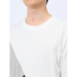 斜め切替 クルーネック半袖Tシャツ | TAKA-Q MEN | 詳細画像9 
