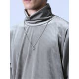 ネックレス付き タートル半袖Tシャツ | TAKA-Q MEN | 詳細画像8 