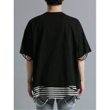 フェイクレイヤード クルーネック半袖BIGＴシャツ | TAKA-Q MEN | 詳細画像16 