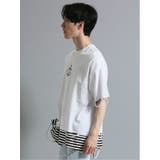 フェイクレイヤード クルーネック半袖BIGＴシャツ | TAKA-Q MEN | 詳細画像2 