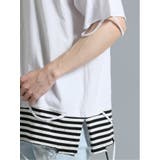 フェイクレイヤード クルーネック半袖BIGＴシャツ | TAKA-Q MEN | 詳細画像9 