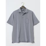 74ダルブルー | 【大きいサイズ】ジム/GIM 鹿の子 ワイドカラー半袖ポロシャツ | TAKA-Q MEN