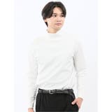【DRESS T-SHIRT】シルケットスムス ハイネック 長袖Tシャツ | TAKA-Q MEN | 詳細画像1 