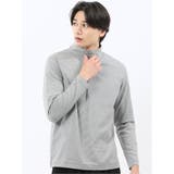 【DRESS T-SHIRT】シルケットスムス ハイネック 長袖Tシャツ | TAKA-Q MEN | 詳細画像1 