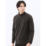 30茶 | 【DRESS T-SHIRT】シルケットスムス ハイネック 長袖Tシャツ | TAKA-Q MEN
