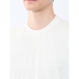 【DRESS T-SHIRT】レーヨン混ストレッチ スロープネック半袖Tシャツ | TAKA-Q MEN | 詳細画像9 