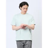 【DRESS T-SHIRT】綿ストレッチ クルーネック半袖Tシャツ | TAKA-Q MEN | 詳細画像1 