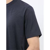 【DRESS T-SHIRT】綿ストレッチ ボーダー クルーネック半袖Tシャツ | TAKA-Q MEN | 詳細画像10 