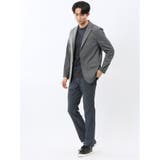 【DRESS T-SHIRT】綿ストレッチ ボーダー クルーネック半袖Tシャツ | TAKA-Q MEN | 詳細画像5 