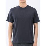 【DRESS T-SHIRT】綿ストレッチ ボーダー クルーネック半袖Tシャツ | TAKA-Q MEN | 詳細画像6 