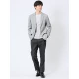 【DRESS T-SHIRT】綿ストレッチ モックネック長袖Tシャツ | TAKA-Q MEN | 詳細画像5 