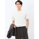 【DRESS T-SHIRT】シルケットスムス スロープネック 半袖Tシャツ | TAKA-Q MEN | 詳細画像5 