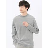 【DRESS T-SHIRT】シルケットスムス モックネック 長袖Tシャツ | TAKA-Q MEN | 詳細画像1 