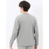 【DRESS T-SHIRT】シルケットスムス モックネック 長袖Tシャツ | TAKA-Q MEN | 詳細画像3 