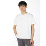 01白 | 【DRESS T-SHIRT】AIR SILKETE クルーネック半袖Ｔシャツ | TAKA-Q MEN